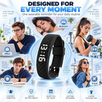 Reloj despertador para personas que duermen pesadas, pulsera vibratoria, reloj de pulsera silencioso, despertar, agitador, despertador, temporizador simple, portátil