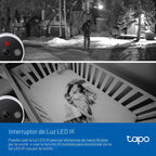 Cámara de seguridad Tapo 2K QHD para interiores\/exteriores, Elecci...