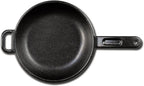 Lodge BOLD Sartén de hierro fundido sazonado de 10 pulgadas; utensilios de cocina de diseño vanguardista