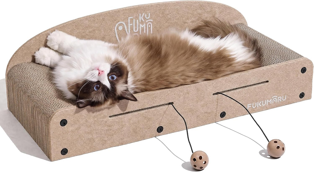 FUKUMARU Cama rascador grande para gatos, sofá rascador para gatos de 26