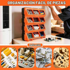 Organizador de caja de herramientas, organizador portátil de piezas