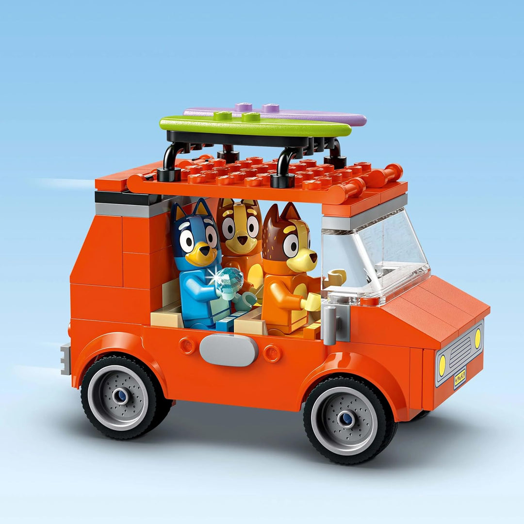 LEGO Bluey Bluey Family Beach Trip Toy Present, Blocks, Educativo,...