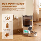 Alimentadores automáticos del gato 4L temporizó las comidas secas WiFi 10