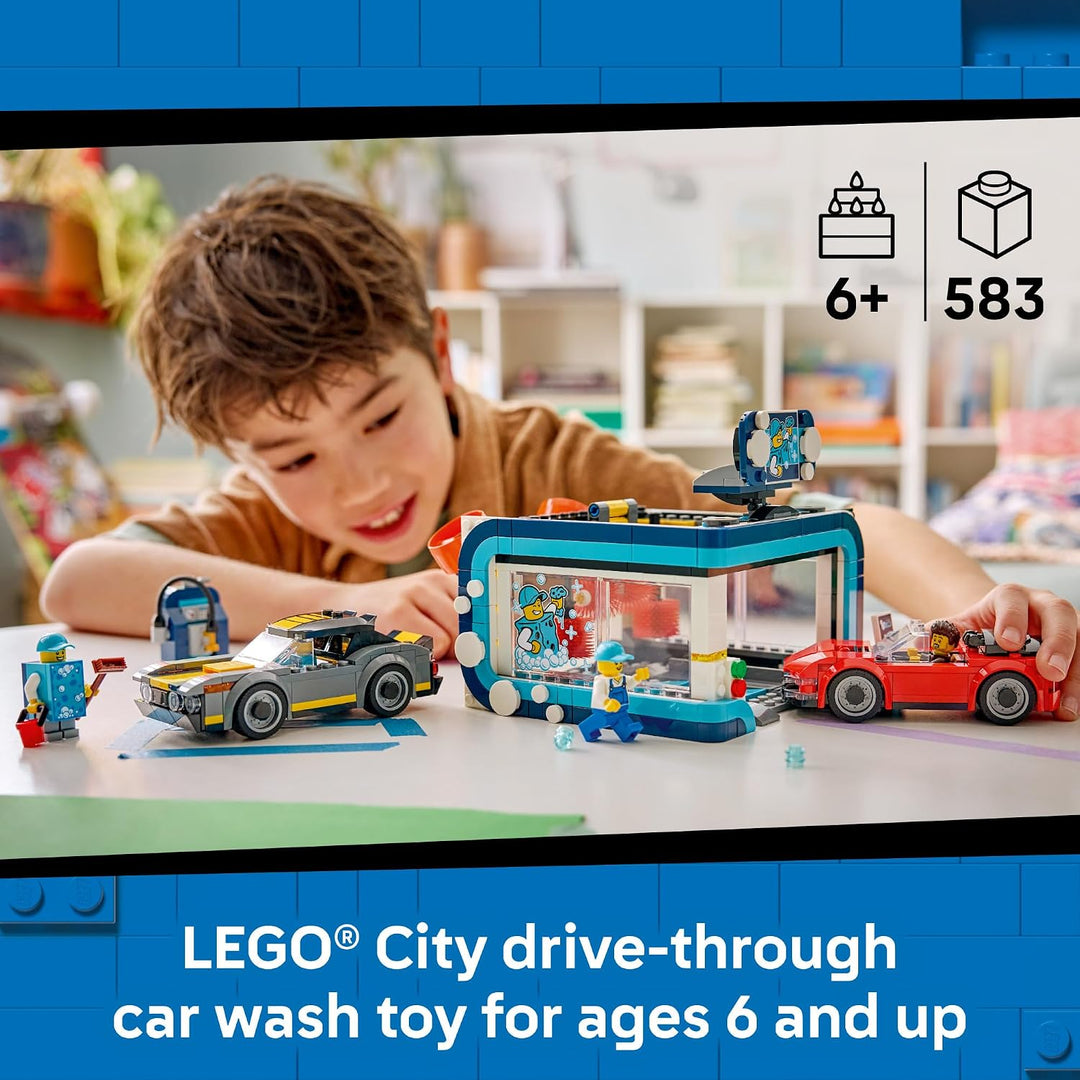 LEGO City Lavado de autos desde el auto 60497 | Juguetes de constru...