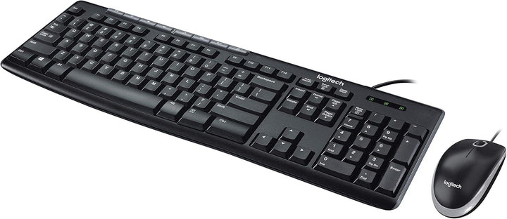 Logitech Media Combo MK200 Teclado de tamaño completo y ratón óptic...