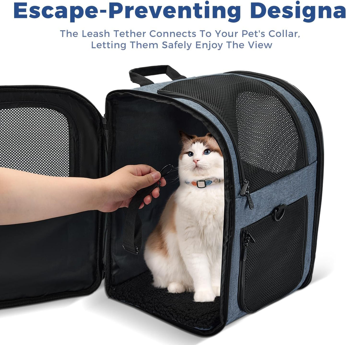 Apollo Walker - Mochila portadora para gatos, marco de soporte