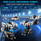 AONEPTR Auto de control remoto, un clic que se convierte en robot