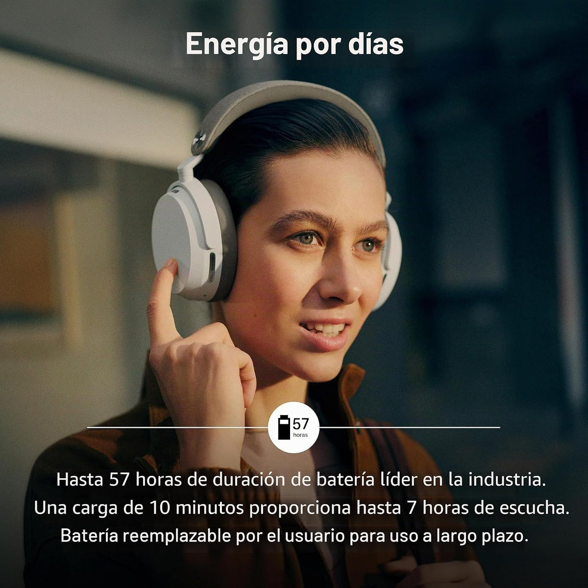 Sennheiser Momentum 5 Auriculares inalámbricos, ANC, batería de 56 horas, color blanco
