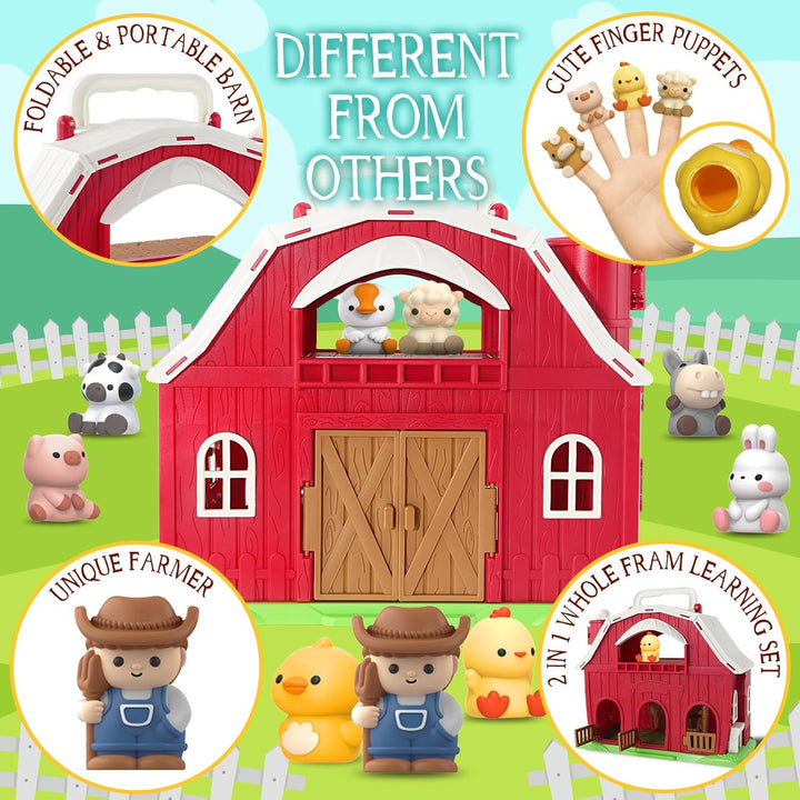 AuroTops Juguetes para niños y niñas de 1, 2 y 3 años, juego de gra...