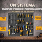 Organizador de pared de herramientas de tablero de clavijas de acero