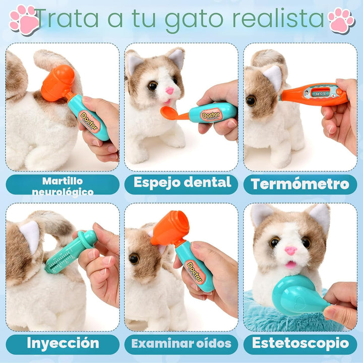 TUZT 17 juguetes interactivos para gatos para niños, juguetes para...