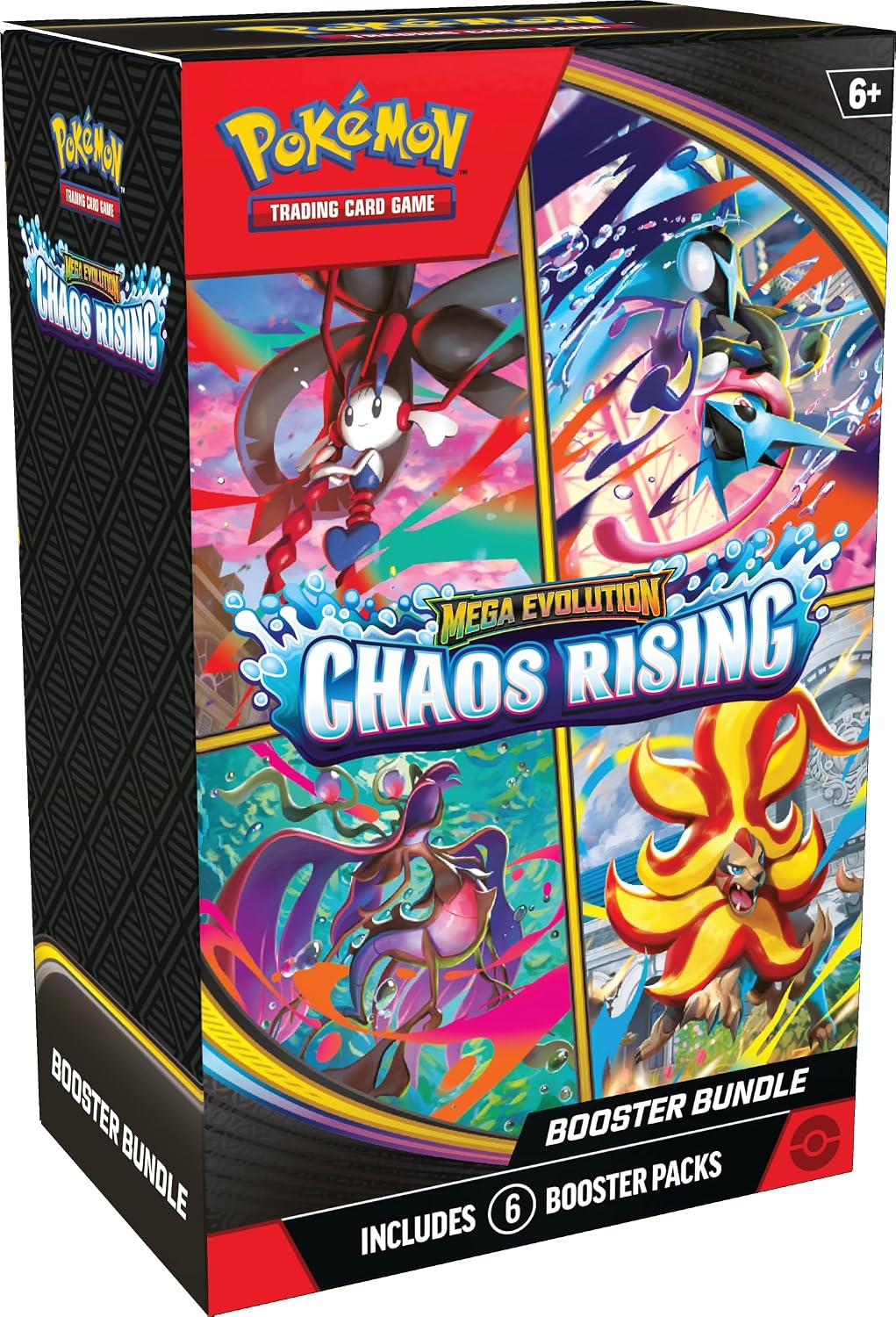 Pokémon TCG: Mega Evolution—Chaos Rising Booster Bundle, paquete de 6