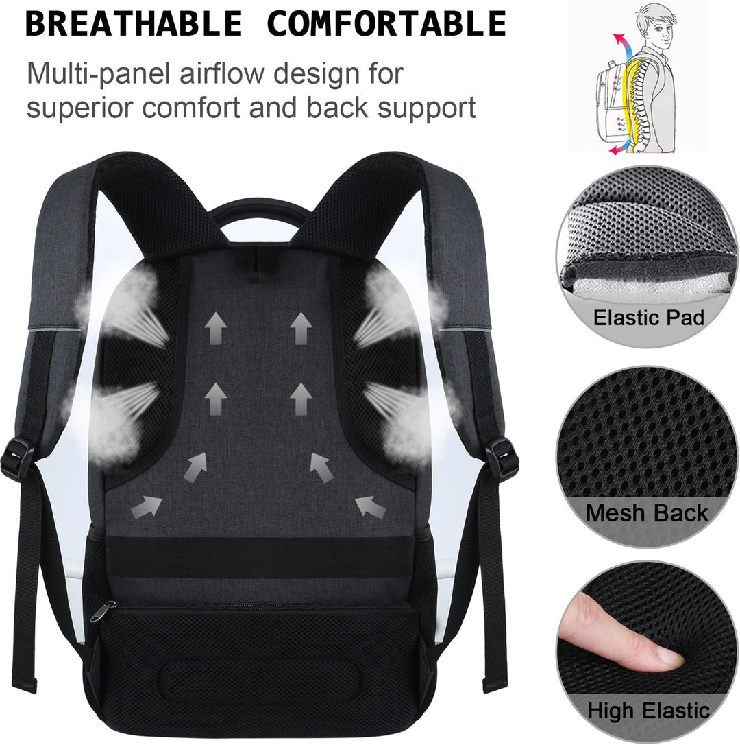 Mochila para laptop de 17 pulgadas, mochila para laptop antirrobo d...