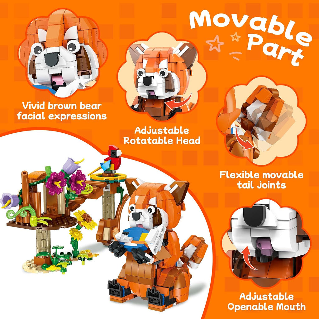 Juego de construcción de animales 3 en 1 para niños mayores de