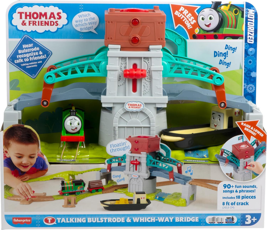 Thomas &amp; Friends - Juego de tren de juguete Talking Bulstrode y...