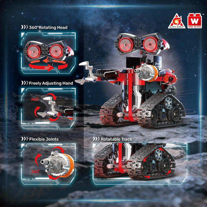 Kit de Construcción de Robots W WISE BLOCK Robótica STEM