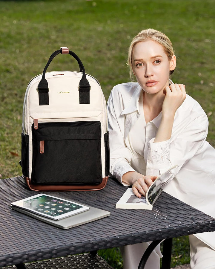 LOVEVOOK Mochila para laptop de viaje para mujer, bolsa antirrobo p...