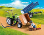 Playmobil Tractor cosechador con remolque