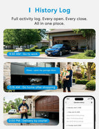 meross Abridor de Puerta de Garaje Inteligente WiFi con Control Remoto, Control por Aplicación, Funciona con Alexa, Google Assistant y SmartThings, No Necesita Hub (Versiones Sin HomeKit)