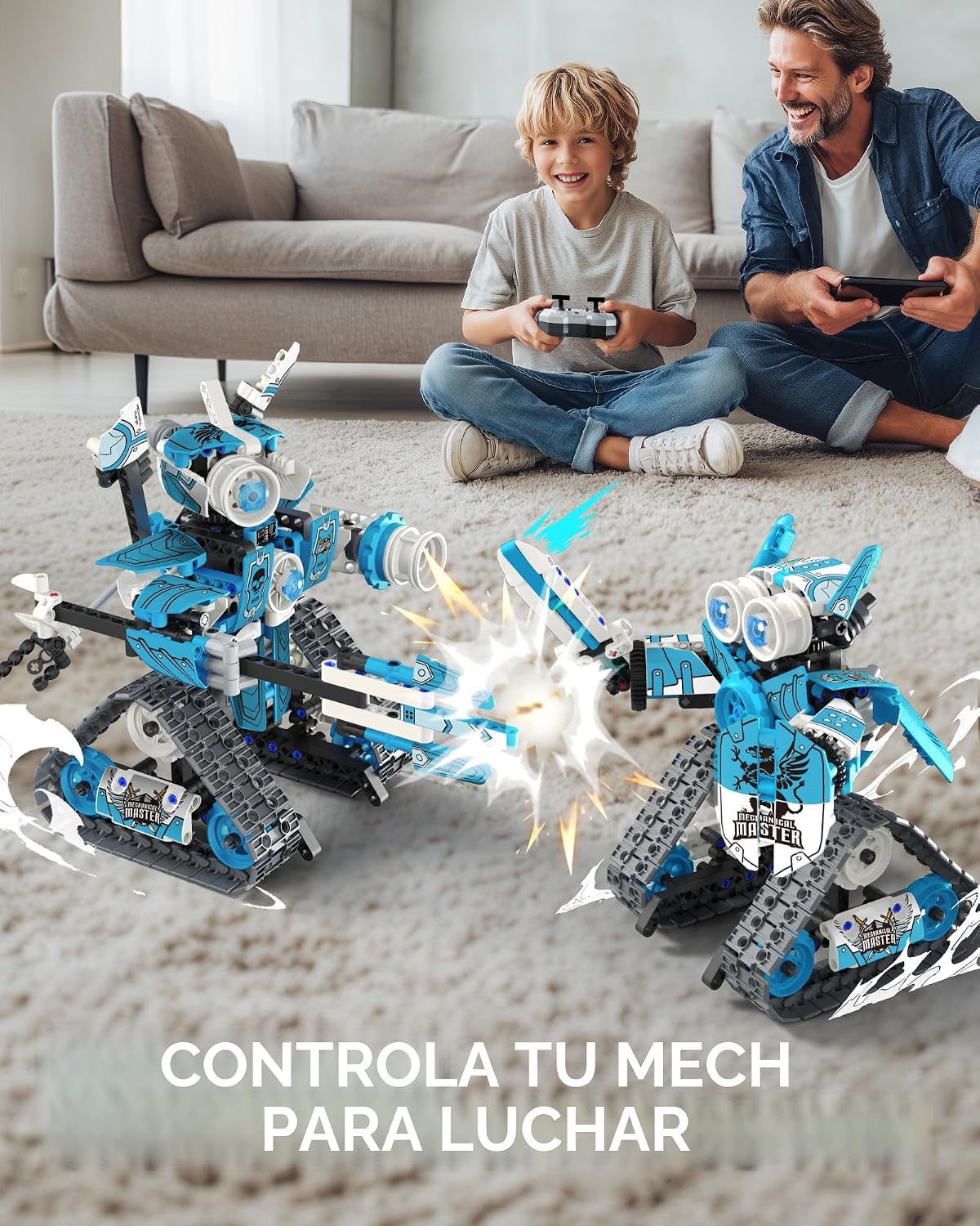 Opmind 5-en-1 STEM RC Robot Building Kit - 408PCS, Gift para Boys Ages 8-13