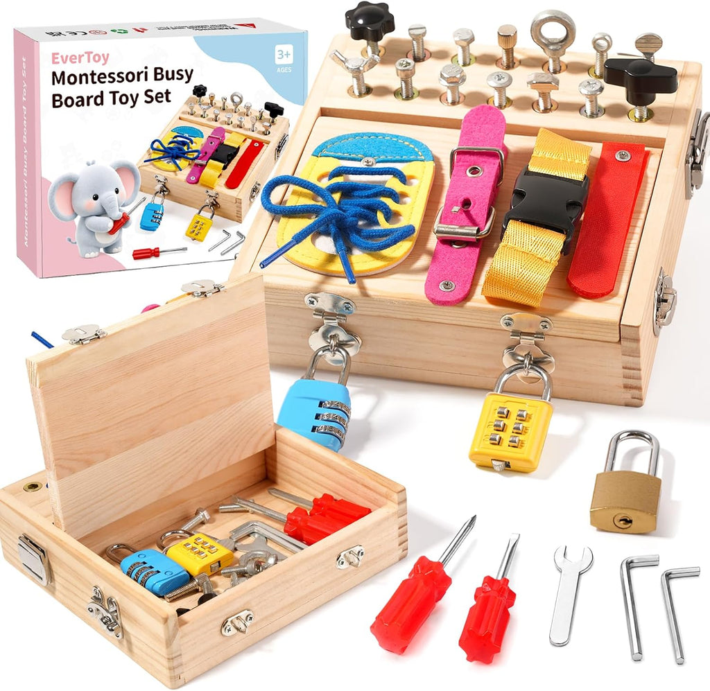 Tabla Montessori de madera para niños pequeños, a partir de 3 años