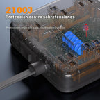 TESSAN Regleta protectora de sobretensiones, cable de extensión de enchufe
