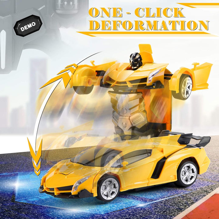 Dolanus Coche a control remoto: los autos robot transformables a co...
