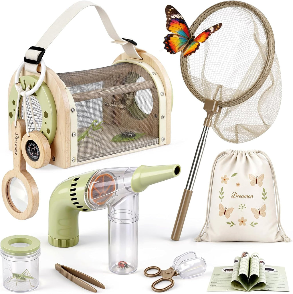 Dreamon Kit de captura de insectos para niños, 11 piezas de juguetes de