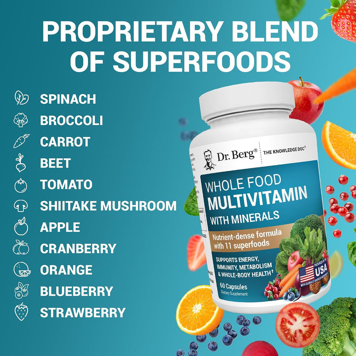 Dr. Berg Multivitamínico integral con minerales - Multivitamínico d...