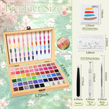 GZIXBDA Paleta de esmaltes de gel y herramientas de 57 colores | Pi...