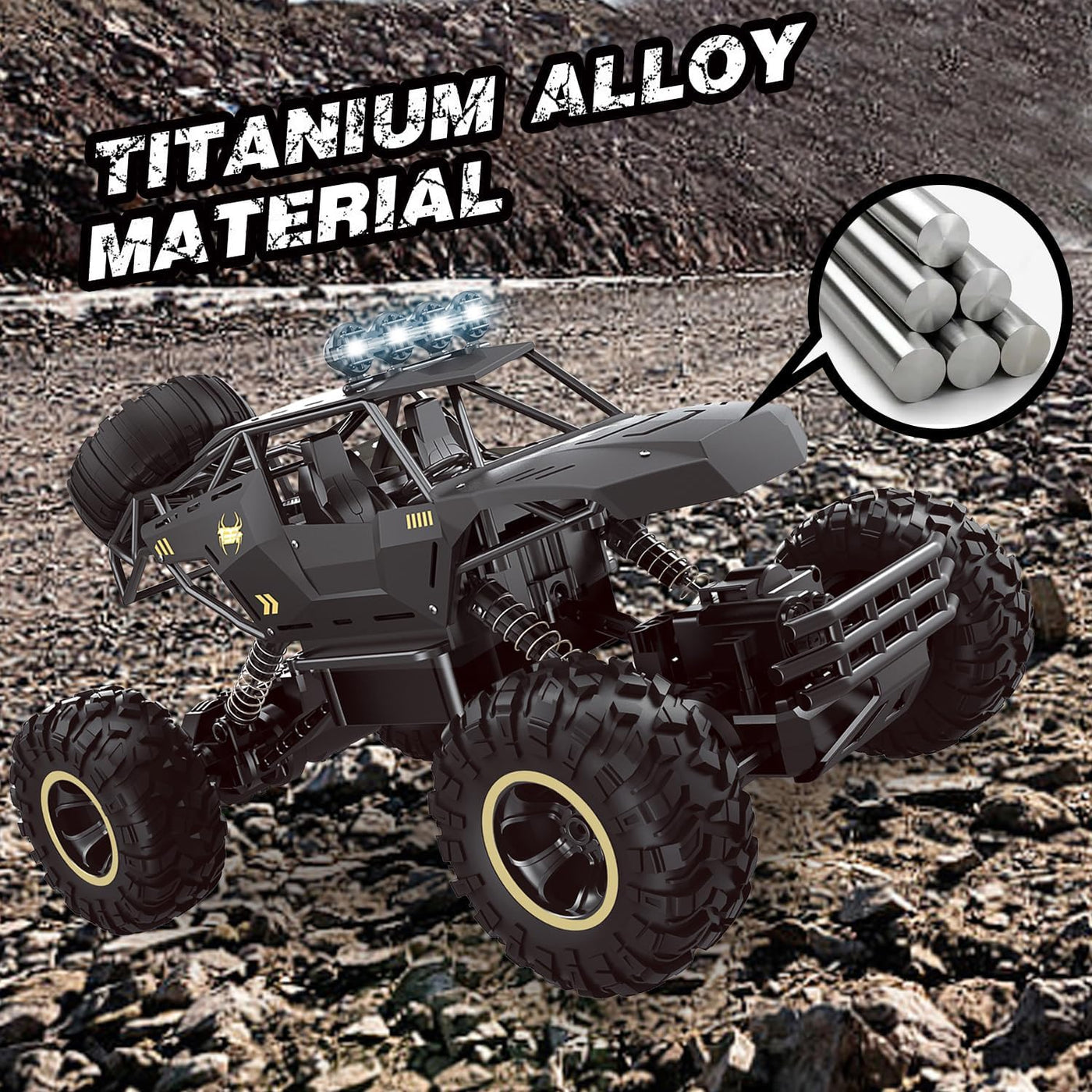 Jiakora Coches RC Auto de Control Remoto 1:12 Camión Todo Terreno,...