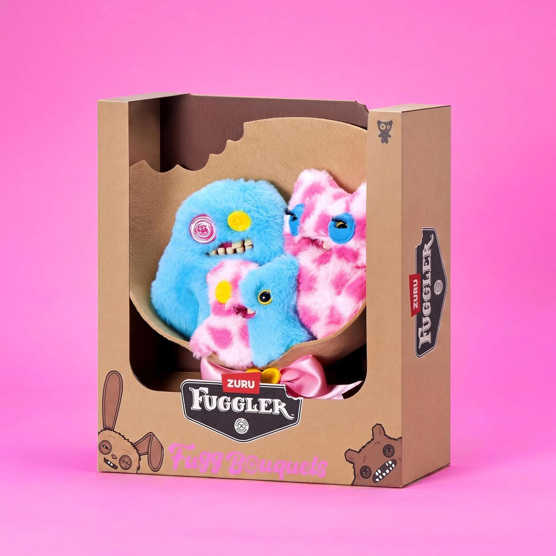 Fuggler Ramos de flores: juego de peluche de 2 x 9 pulgadas + 1 x 3...