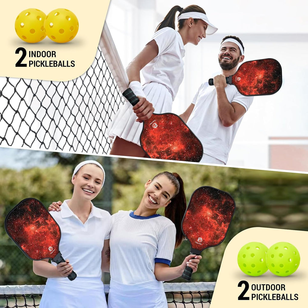 DULCE DOM Juego de 2/4 palas de pickleball - Aprobado por USAPA