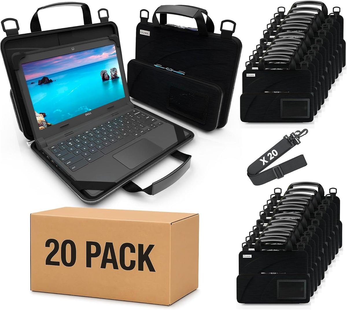 UZBL Funda rígida protectora para Chromebook de 13 a 14 pulgadas co...