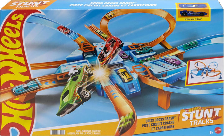 Hot Wheels Set de pista Criss Cross Crash [Exclusivo de Amazon]