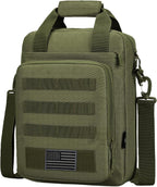 Bolsa de Mensajero Táctica ZHIERNA, Maletín Táctico para Laptop de Alta Resistencia con MOLLE, Bolso de Hombro para Hombre (Incluye Parche)