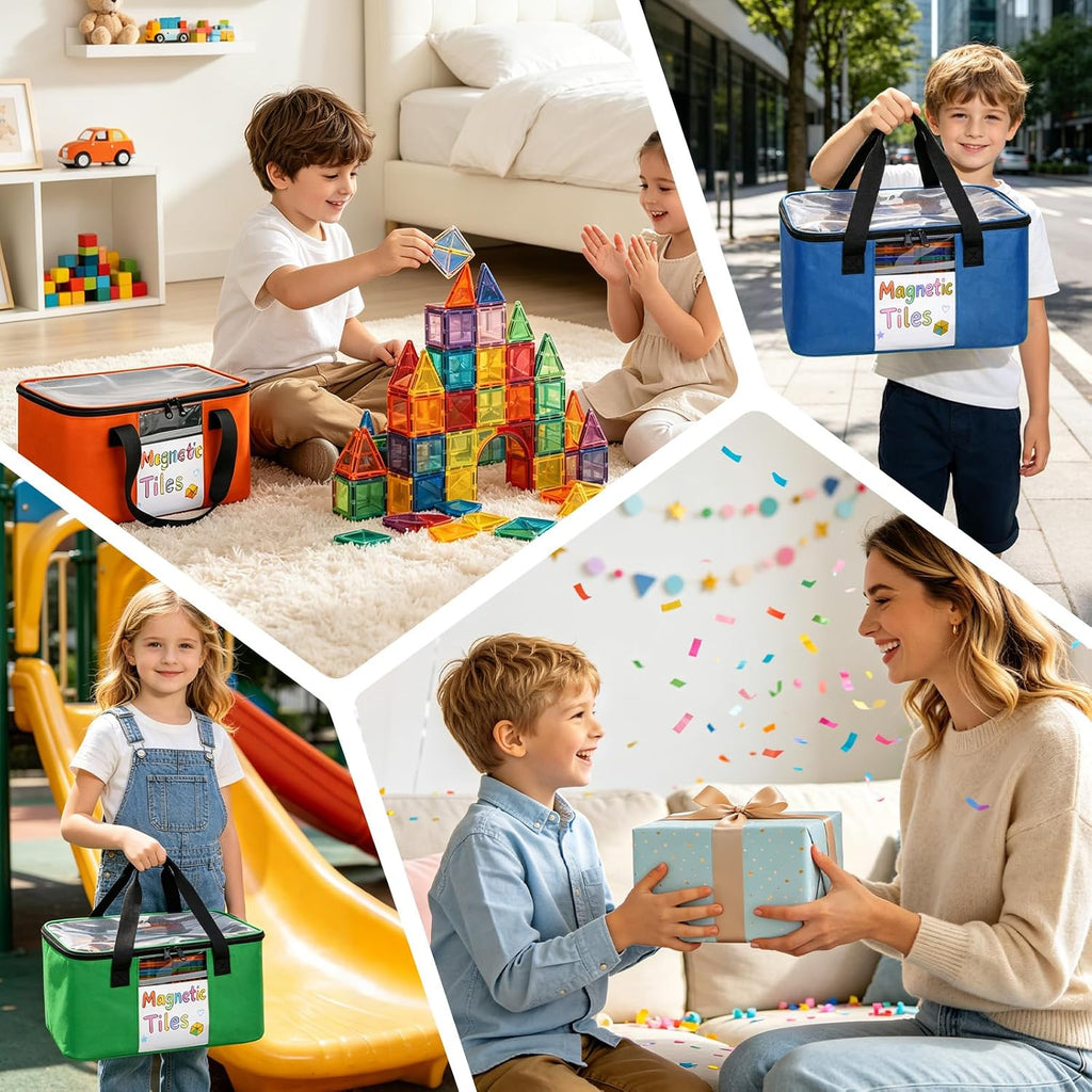 Bolsa de almacenamiento de azulejos magnéticos de 3 piezas para