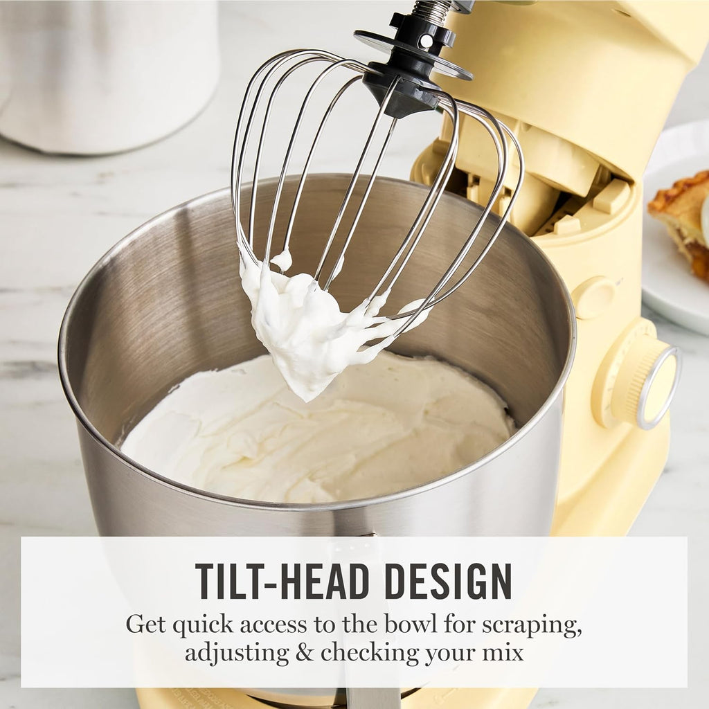 Martha Stewart Batidora de pie con cabezal inclinable de 5.3 cuartos