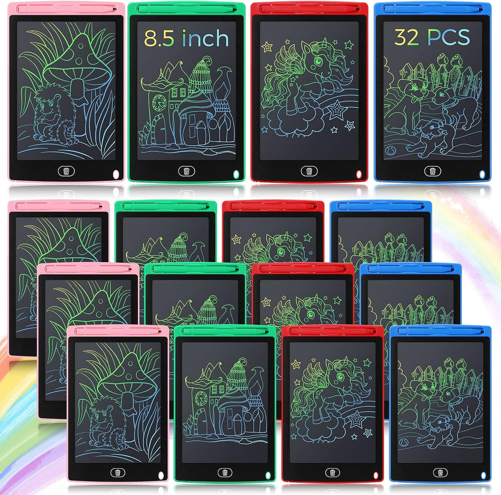 Zhehao Tableta de escritura LCD de 32 piezas para niños 8.5 "borrable