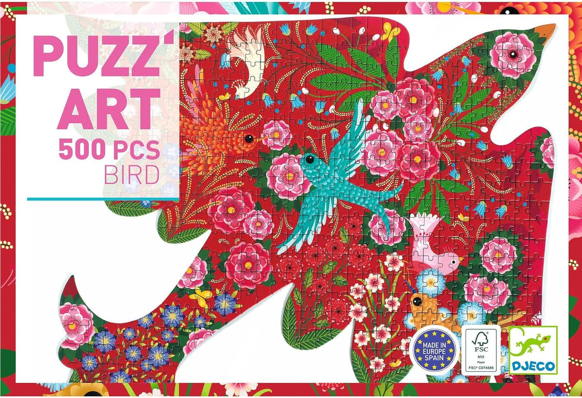 DJECO Puzz'Art, Rompecabezas de pájaro, 500 piezas