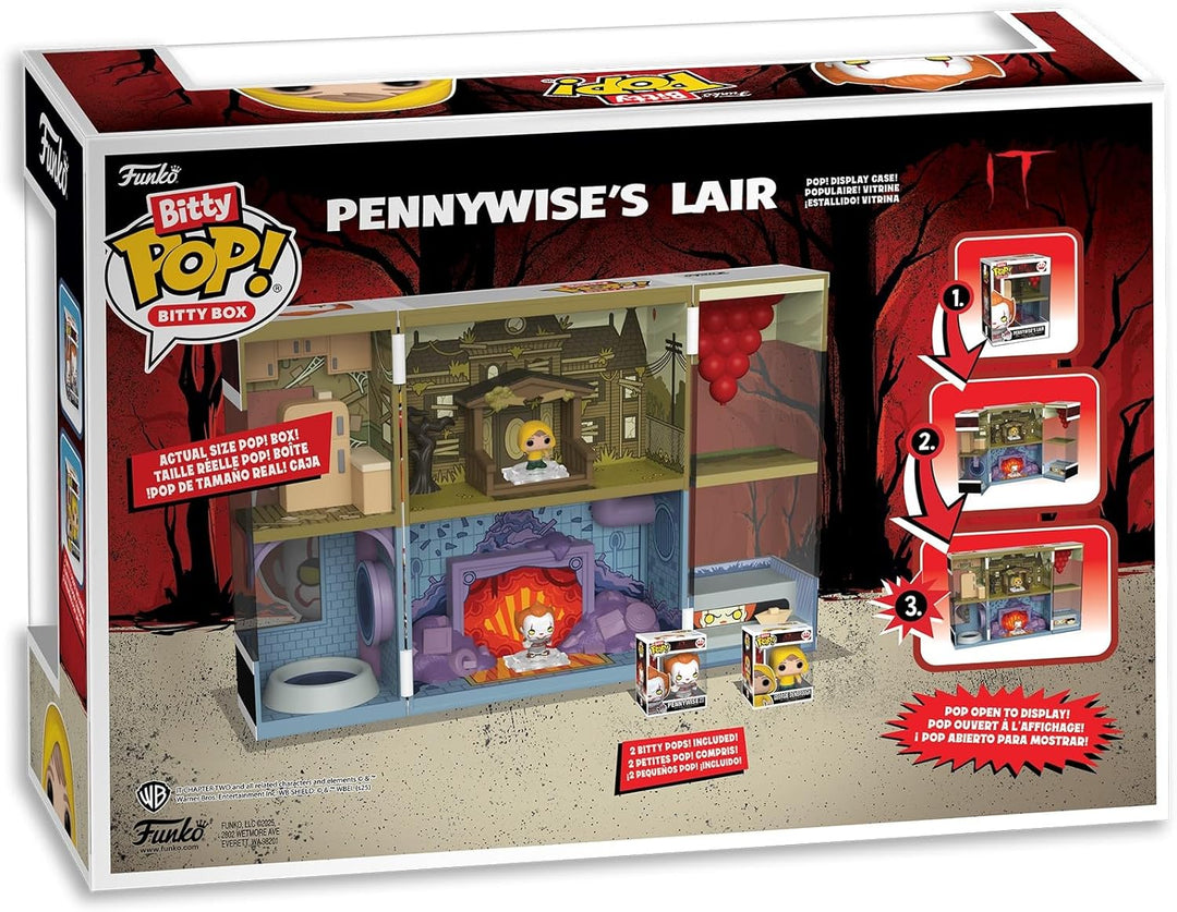 Funko Bitty Pop! Bitty Boxes: IT - Funhouse Playset con 2 mini figu...
