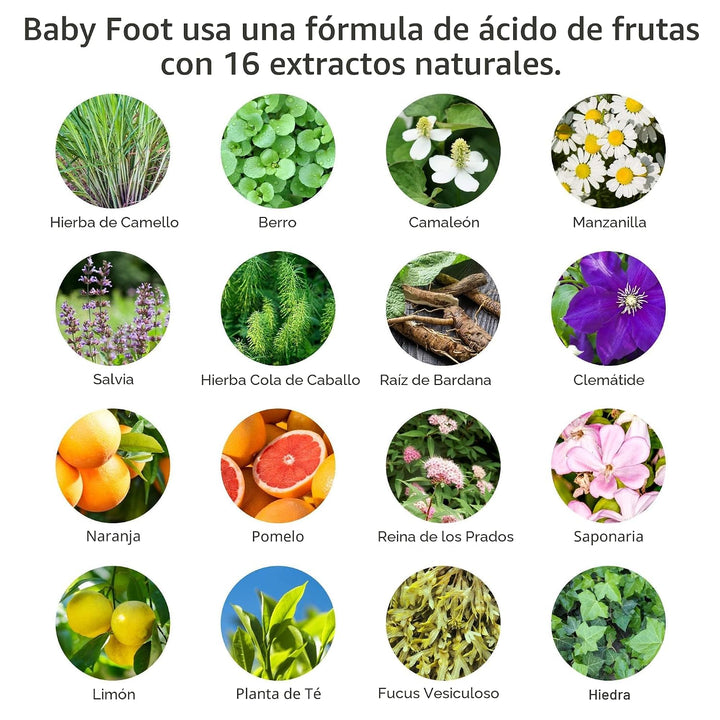 Baby Foot Deep Exfoliación para pies, aroma lavanda, 2.4 FL. oz, Pa...