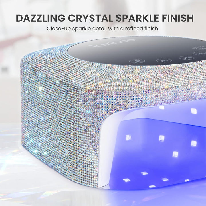 Lavinda Lámpara de uñas UV LED, lámpara de uñas recargable inalámbr...
