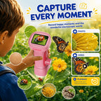 1000X Microscopio Digital Portátil para Niños: Explorador 4K Lupa Fotográfica
