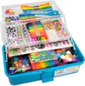 Olly Kids Biblioteca de kits de manualidades en una caja organizadora de plástico para manualidades, suministros de arte y manualidades para niños de 4, 5, 6, 7, 8, 9, 10, 11 y 12 años, niños y niñas