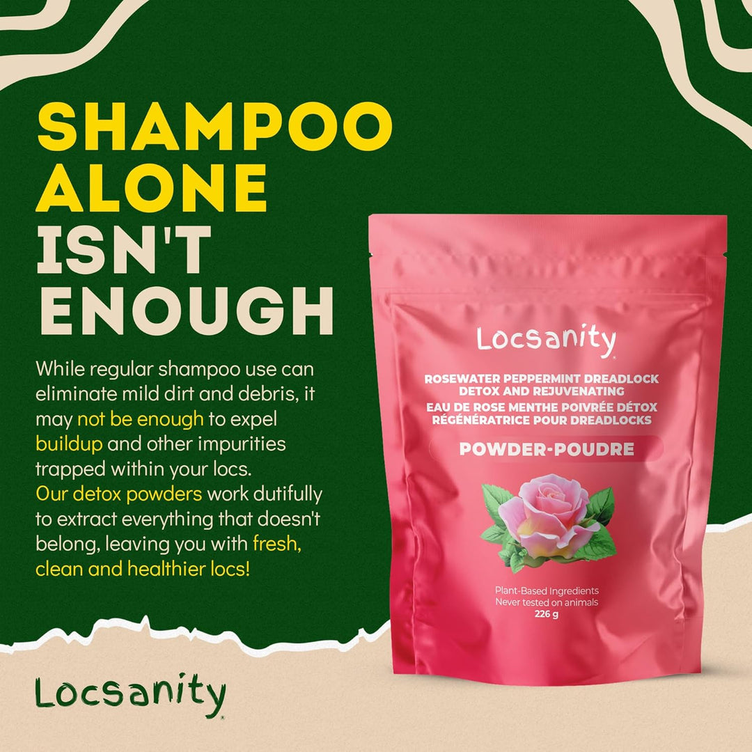 Locsanity Detox para el cuero cabelludo de rastas - Polvo de limpie...