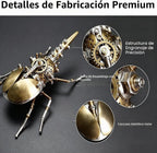 Steampunk - Rompecabezas de metal 3D mecánico de rinoceronte, escarabajo, insecto, más de 160 piezas, de 2 a 3 horas, decoración de escritorio, regalo de Navidad y cumpleaños para hombres y adultos padre (Aristoloquia)