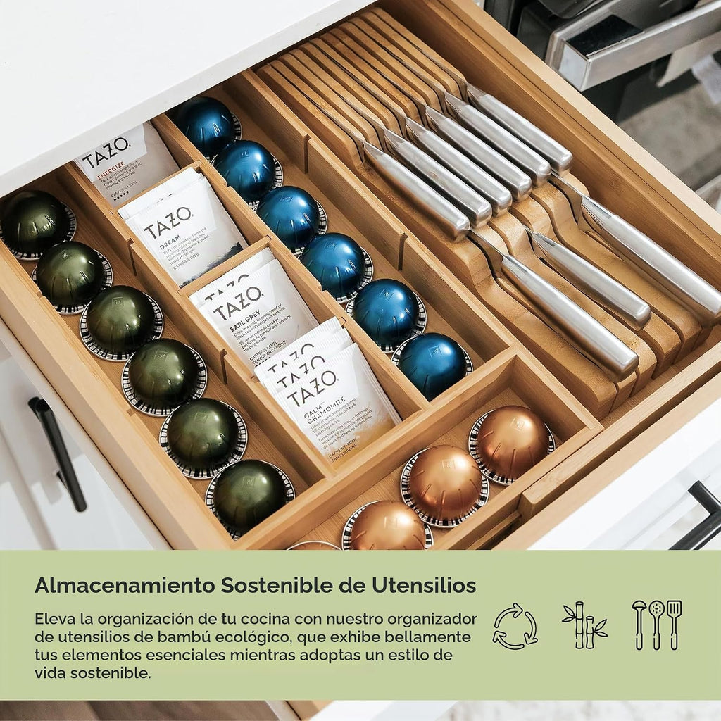 Organizador de bolsas de té y cápsulas de café