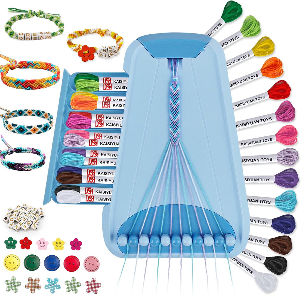 Maynacs Kit de fabricación de pulseras de la amistad para niñas de 8 a 12