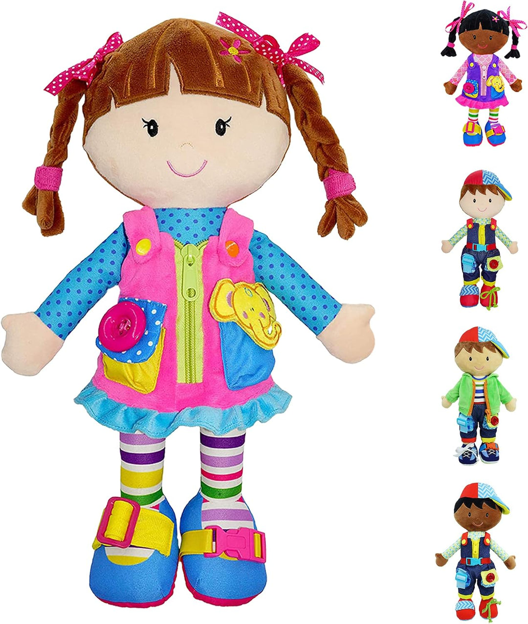 June Garden Dressy Friends Belle de 15.5 pulgadas, muñeca de peluch...